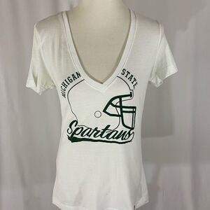 Nike Michigan State V Neck Football Tee